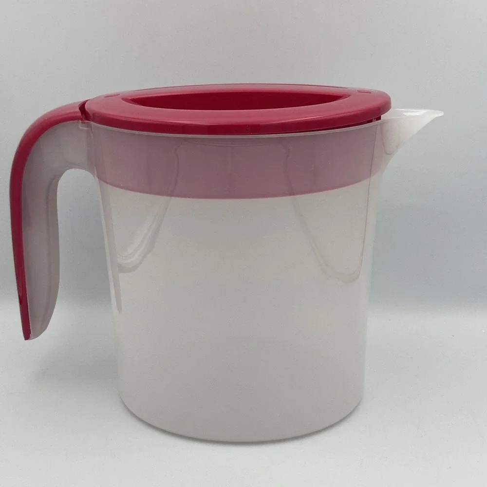 Mr. Coffee Iced Tea Maker TM70 Replacement 3 Quart Pitcher Maroon Red Lid